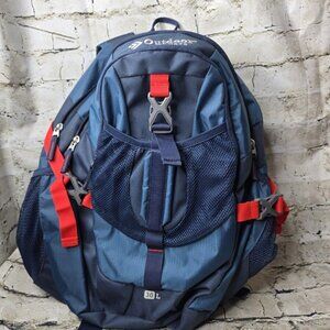 Outdoor Products Hiking Backpack 30L Rucksack Unisex Red and Blue